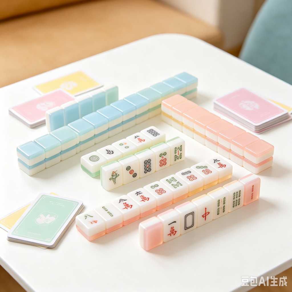 traditional color mahjong set